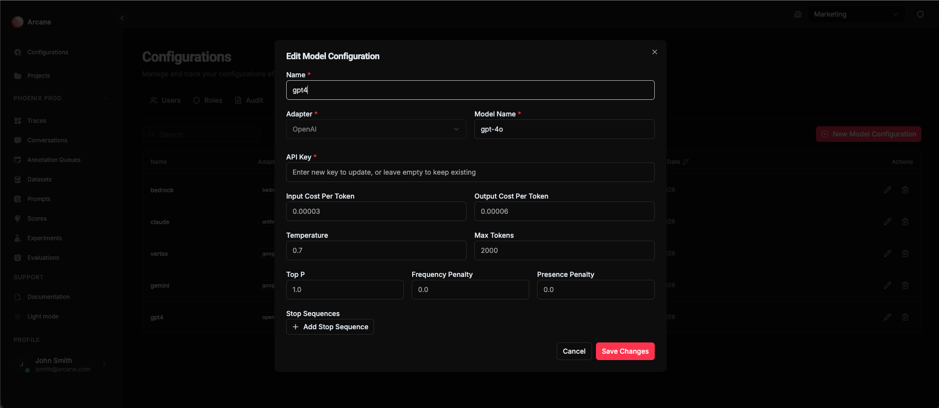 OpenAI Configuration