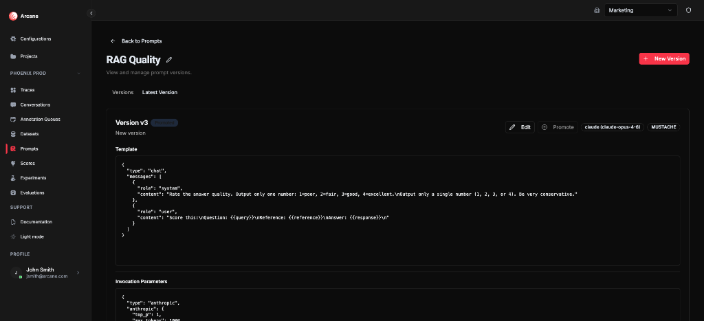 Prompt detail – Latest Version